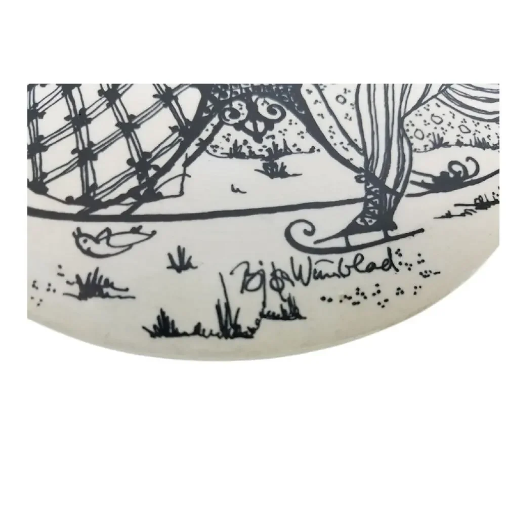 Bjorn Wiinblad Birthday Wall Plaque Denmark, January and December - Picture 3 of 7